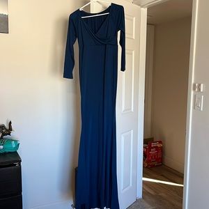 Maternity Dress Navy Blue